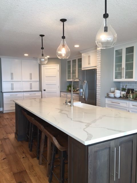 Calacatta White Quartz Countertops